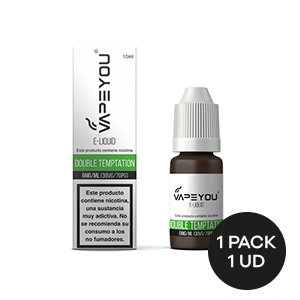 LIQUIDO VAPEYOU DOUBLE TEMPTATION 6MG 10ML