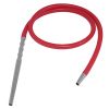 MANGUERA SHISHA COLOR RED BOQUILLA SILVER