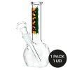 BONG GLASS RASTA FLAG 16CM 2 41109129 5