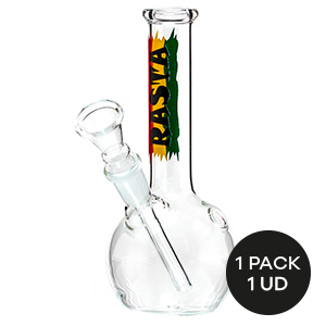 BONG GLASS RASTA FLAG 16CM