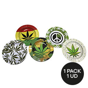 CENICERO DE LATA REDONDO DISEÑOS VARIOS