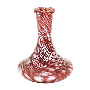 BASE SHISHA VIGLASS MARRON BLANCO M138