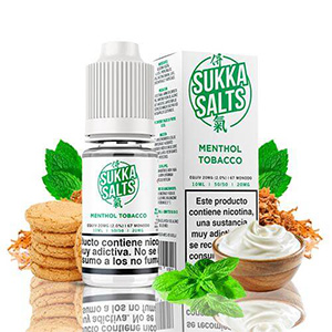LIQUIDO SUKKA SALTS TOBACCO MENTHOL 10MG 3 LIQUIDO SUKKA SALTS TOBACCO MENTHOL 10MG