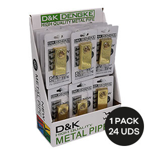 PIPA METAL LINGOTE SILVER-GOLD 78MM