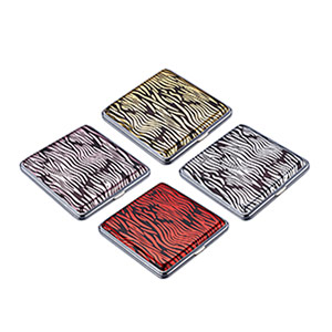PITILLERA METAL CASE ZEBRA 20PCS 3 PITILLERA METAL CASE ZEBRA 20PCS