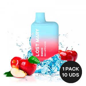 POD ELFBAR LOSTMARY 600 RED APPLE ICE 2ML 20MG
