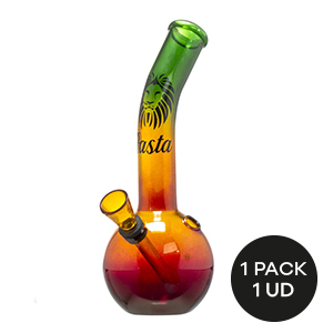 BONG GLASS RASTA BOUNCER 18CM