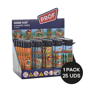 ENCENDEDOR PROF SUMMER VIBES ROUND FLINT