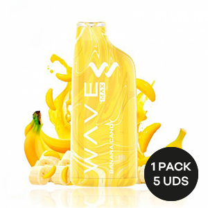 POD WAVE MAX 8000 BANANA CANDY 0MG 3 POD WAVE MAX 8000 BANANA CANDY 0MG
