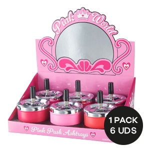 CENICERO CHAMP PINK PUSH 3 CENICERO CHAMP PINK PUSH