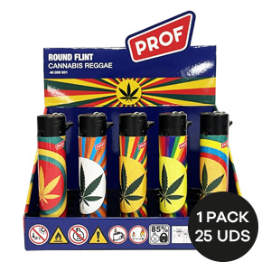 ENCENDEDOR PROF REFILL ROUND FLINT LEAF