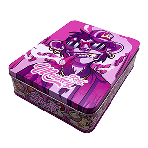 CAJA METAL 20X15CM MONKEY PINK 3 CAJA METAL 20X15CM MONKEY PINK