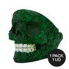 CENICERO RESINA SKULL HOJA