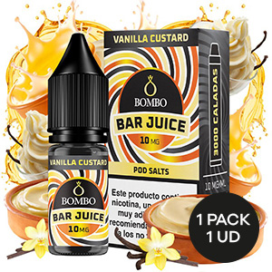 LIQUIDO BOMBO BAR JUICE VAINILLA CUSTARD 10ML 10MG