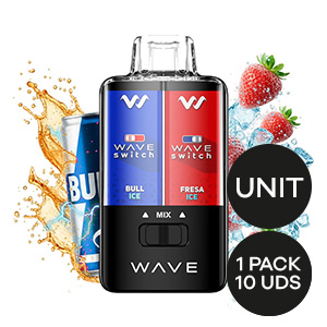 POD WAVE SWITCH BUD VAPE BULL ICE FRESA ICE 0MG 17ML