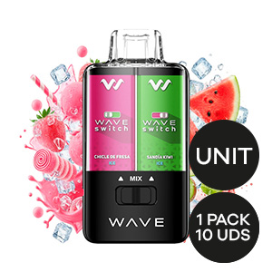 POD WAVE SWITCH BUD VAPE CHICLE DE FRESA ICE SANDIA KIWI ICE 0MG 17ML