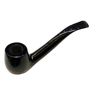 PIPA MADERA NEGRA LISA MATE