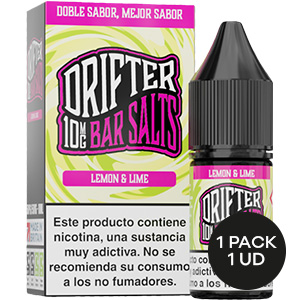 LIQUIDO DRIFTER BAR SALTS LEMON LIME 10MG 10ML