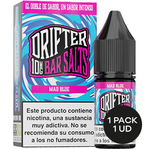 LIQUIDO DRIFTER BAR SALTS MAD BLUE 10MG 10ML