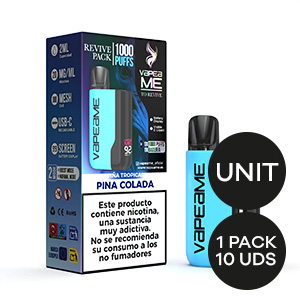 POD KIT VAPEAME REVIVE PIÑA COLADA 20MG/2ML 3 POD KIT VAPEAME REVIVE PIÑA COLADA 20MG/2ML