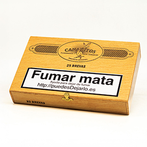 CAJA MADERA 25 BREVAS ENCELOFANADAS CANARITOS