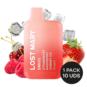POD ELFBAR LOSTMARY 600 STRAWBERRY RASPBERRY CHERRY ICE 2ML 20MG
