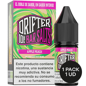 LIQUIDO DRIFTER BAR SALTS APPLE PEACH 10MG 10ML
