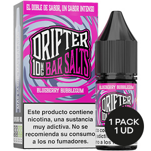 LIQUIDO DRIFTER BAR SALTS BLUEBERRY BUBBLEGUM 10MG 10ML