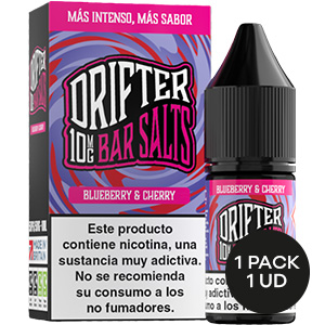 LIQUIDO DRIFTER BAR SALTS BLUEBERRY CHERRY 10MG 10ML