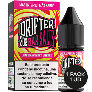 LIQUIDO DRIFTER BAR SALTS LIME RASPBERRY CHERRY 20MG 10ML