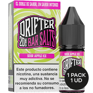 LIQUIDO DRIFTER BAR SALTS SOUR APPLE 20MG 10ML