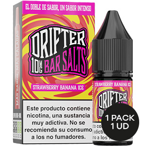 LIQUIDO DRIFTER BAR SALTS STRAWBERRY BANANA 10MG 10ML