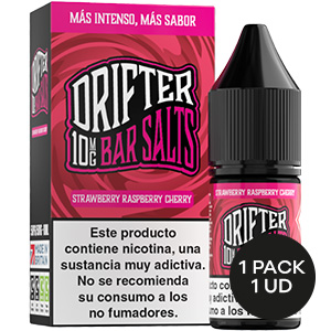 LIQUIDO DRIFTER BAR SALTS STRAWBERRY RASPBERRY CHERRY 10MG 10ML