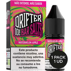 LIQUIDO DRIFTER BAR SALTS WATERMELON APPLE 10MG 10ML