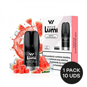RECARGA WAVE LUMI CARTUCHO TRIPLE WATERMELON 20MG 2ML