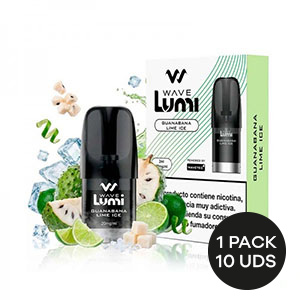 RECARGA WAVE LUMI CARTUCHO GUANABANA LIME ICE 20MG 2ML