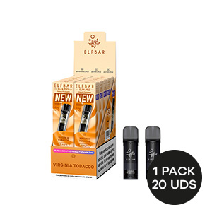 RECARGA PACK 2 ELFBAR ELFA PRO V2 VIRGINIA TOBACCO 20MG 2ML