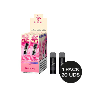 RECARGA PACK 2 ELFBAR ELFA PRO V2 PEACH ICE 20MG 2ML