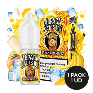 LIQUIDO ALPACA SALTS BANANA MANGO ICE 10ML 10MG