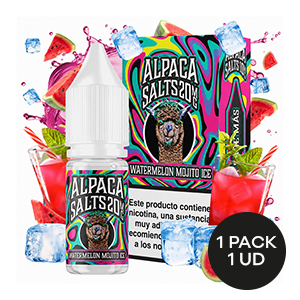 LIQUIDO ALPACA SALTS WATERMELON MOJITO ICE 10ML 20MG