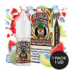 LIQUIDO ALPACA SALTS WATERMELON  MELON ICE 10ML 20MG