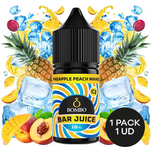 AROMA BOMBO BAR JUICE PINEAPPLE PEACH MANGO ICE 10ML/30ML/OMG