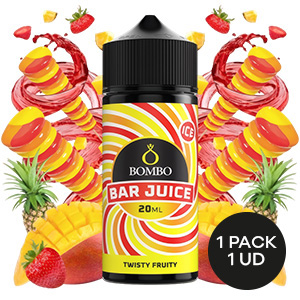 AROMA BOMBO BAR JUICE TWISTY FRUITY 20ML/120ML/OMG