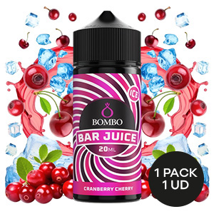 AROMA BOMBO BAR JUICE CRANBERRY CHERRY 20ML/120 ML/OMG