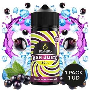 AROMA BOMBO BAR JUICE SUPER BLACKCURRANT 20ML/120ML/OMG