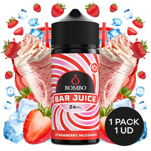 AROMA BOMBO BAR JUICE STRAWBERRY MILKSHAKE ICE 24ML/120ML/OMG