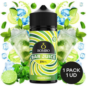 AROMA BOMBO BAR JUICE MOJITO MAX ICE 24ML/120ML/OMG