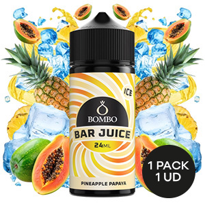 AROMA BOMBO BAR JUICE PINEAPPLE PAPAYA ICE 24ML/120ML/OMG