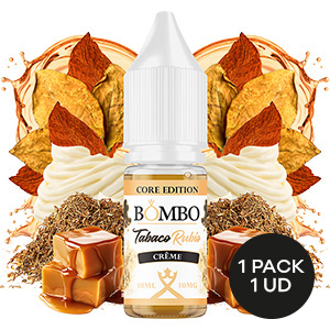 SALES DE NICOTINA BOMBO CORE EDITION TABACO RUBIO CREME 10ML/10MG