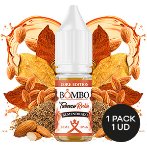 SALES DE NICOTINA BOMBO CORE EDITION TABACO RUBIO ALMENDRADO 10ML/10MG